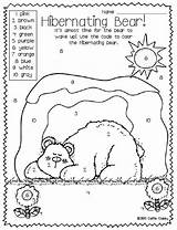 Hibernation Hibernating Hibernate Bears Getcolorings sketch template