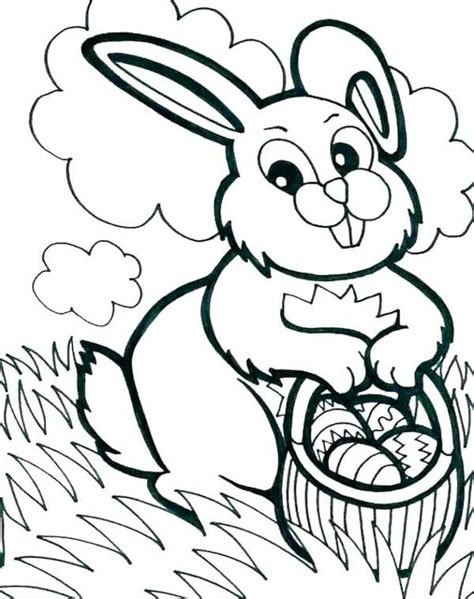 printable easter bunnies  kids printable coloring pages  print