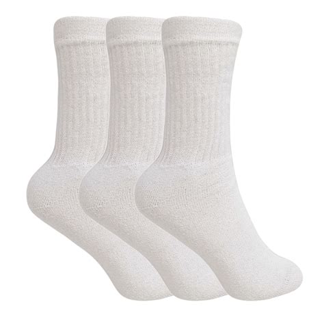 white cotton crew socks  women  pairs size   walmartcom