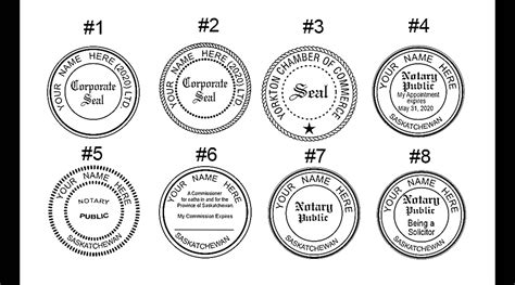 frameworks corporate seals  notary rubber stamps