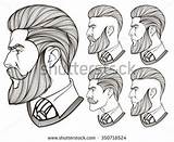 Beard Drawing Men Goatee Getdrawings Shutterstock Stock Search Vector sketch template