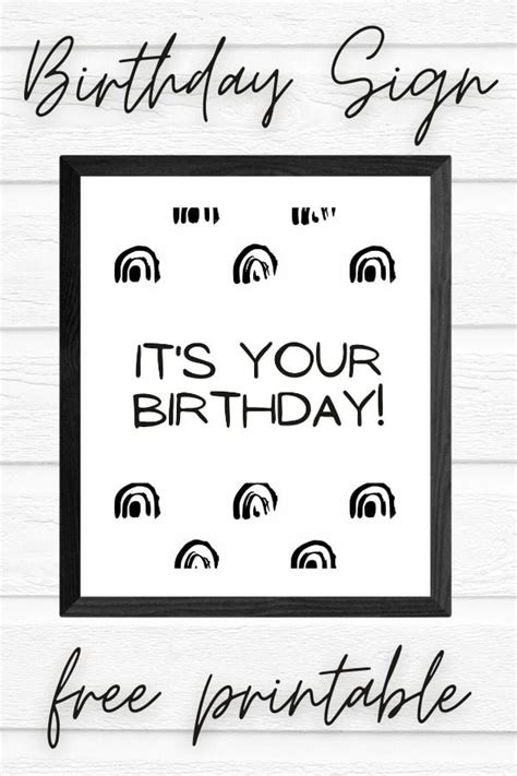 printable birthday sign