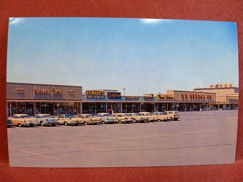 postcard  fort wayne vintage  northcrest shopping center   bypass postcard fort