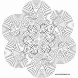 Coloring Spiral Pages Mandala Printable Mandalas Patterns Crafty Getcolorings Color Getdrawings sketch template