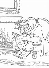 Beast Beauty Coloring Pages Trailers Movie sketch template
