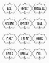 Labels Printable Spice Kitchen Jar Label Template Templates Pantry Printing Jars Print Own Make Printables Herb Wine Grafficalmuse Food Graffical sketch template