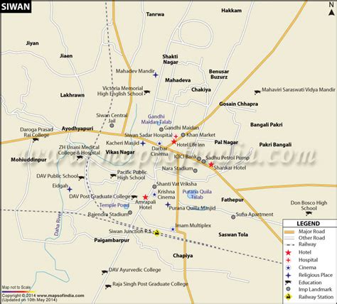 siwan city map