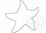 Starfish Coloringpage Outlines sketch template