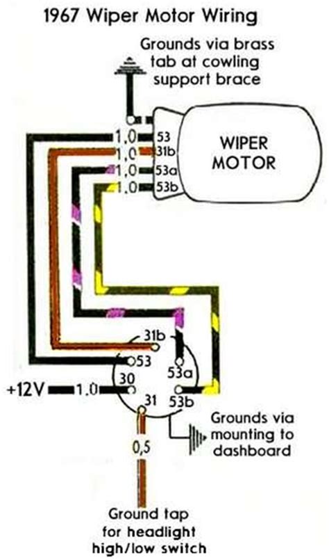 universal wiper switch wiring diagram
