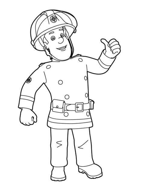 sam le pompier   source fireman sam kids coloring pages