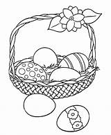Coloring Easter Egg Eggs Pages Basket Sheets Big Color Kids Printable Baskets Bunny Print Printables sketch template