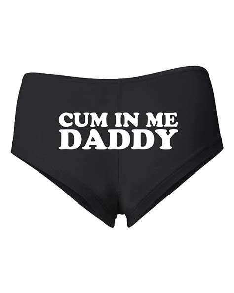 Buy Cum In Me Daddy Sexy Naughty Slutty Women S Cotton Spandex Booty