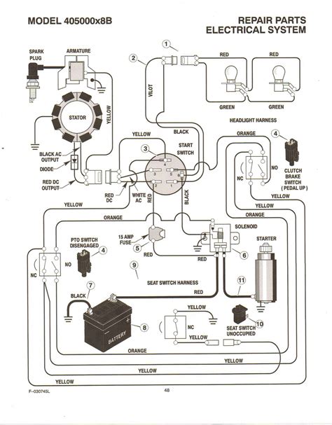 briggs  stratton charging system wiring diagram wiring diagram