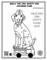 Fire Safety Coloring Pages Prevention Printable Dog Preschool Kids Book Print Color Activity Downloadable Molly Getcolorings Books Popular Related Boho sketch template