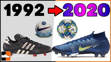 champions league evolution soccer cleats ball history youtube