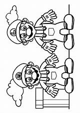 Coloring Pages Mario Momjunction Super Party Quote sketch template
