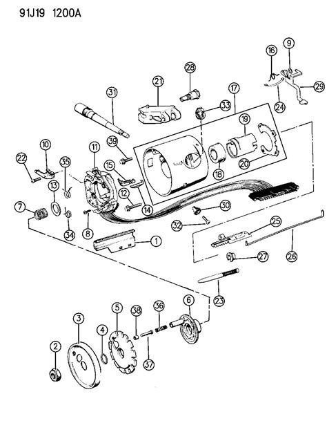 jeep cherokee steering column diagram