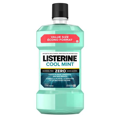 listerine  cool mint antiseptic mouthwash alcohol  walmart canada