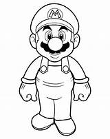 Mario Coloring Brothers Super Pages Getdrawings sketch template