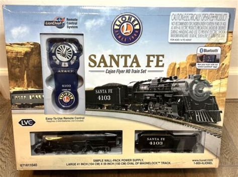Lionel Santa Fe Cajon Flyer 2 8 4 Locomotive Ho Scale Train Set Ebay