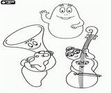 Barbapapa Malvorlagen Orchester Zeichentrickfiguren Verschiedene sketch template
