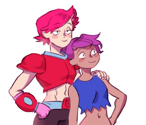 Red Action And Enid By Gahallan R Cartoonbelly