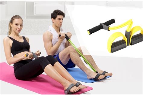 Popular Resistance Bands Foot Fitness Exercise Tube Exercise Abdomen