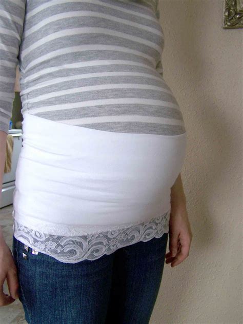 shared   lace trimmed maternity belly bands