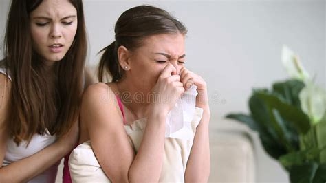 Woman Consoling A Sad Friend Stock Footage Video Of