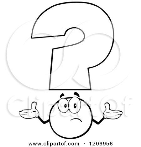 question mark coloring page  vector clipart coloring pages