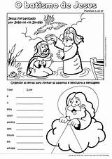 Batismo sketch template