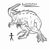 Giganotosaurus Coloring Pages Color Suchomimus Getcolorings Lineart Getdrawings Template Printable sketch template