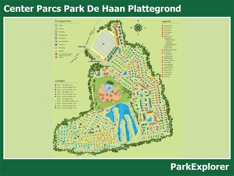 plattegrond van center parcs park de haan parkexplorer