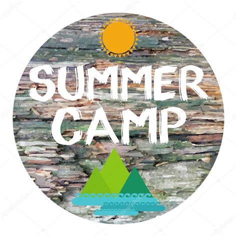 summer camp poster stock vector  danielala