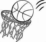 Basketball Coloring Pages Hoop Drawing Print Printable Goal Drawings Color Basket Ball Pdf Sheets Curry Draw Sports Coloringhome Basketballs Playing sketch template