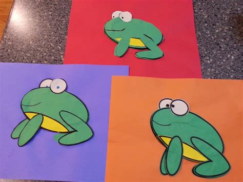 amphibian abstracts frog paper craft