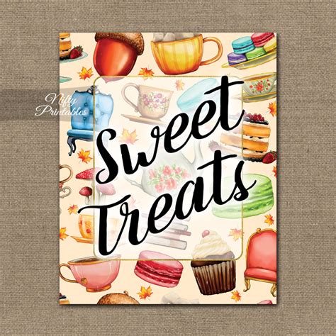 printable candy dessert table signs