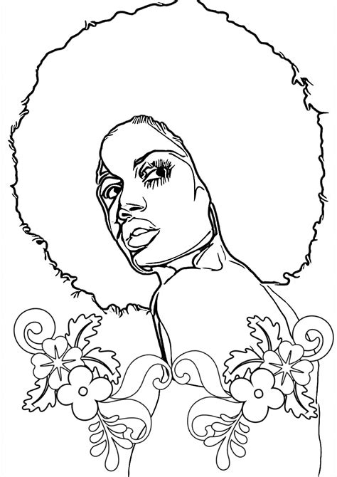 afro coloring pages coloring home