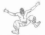 Mysterio Lucha Luchador Brock Lesnar Misterio Wrestler Kolorowanka Getcolorings Bestcoloringpagesforkids Obrazku Coloringhome sketch template