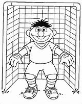 Soccer Coloring Pages Color Things Goalie Manchester Goalkeeper Printable Fun Sesame Street United Logo Ernie Clipart Goal Keeper Kids Futbol sketch template