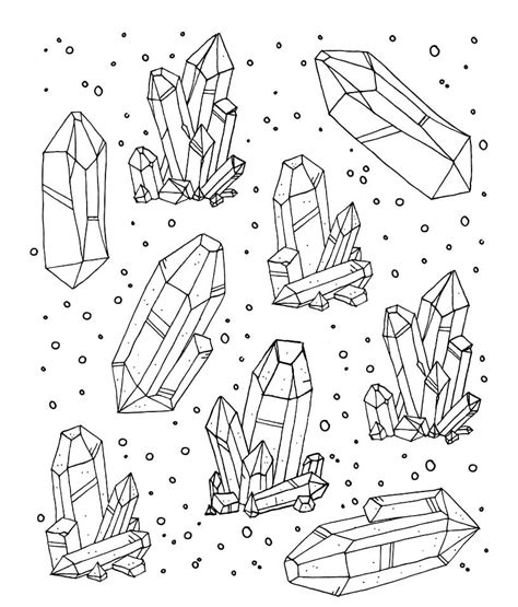 crystal coloring pages  printable coloring pages  kids
