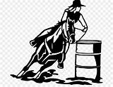 Clipart Silhouette Bending Pole Barrel Racing Horse Library sketch template