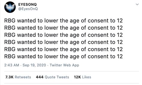 Rbg Didn T Want To Lower Age Of Consent Misbar