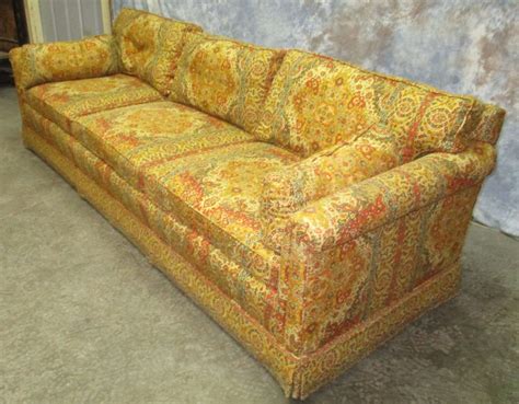 retro fabric davenport couch sofa vintage 60s 70s danish modern