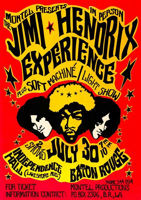 The Jimi Hendrix Experience Poster No Frame Canvas With Etsy