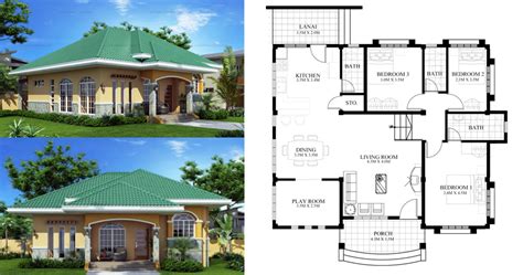 modern bungalow house designs  floor plans  philippines floor roma