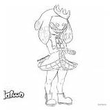 Splatoon Pages Coloring Marina Pearl Inkling Template sketch template