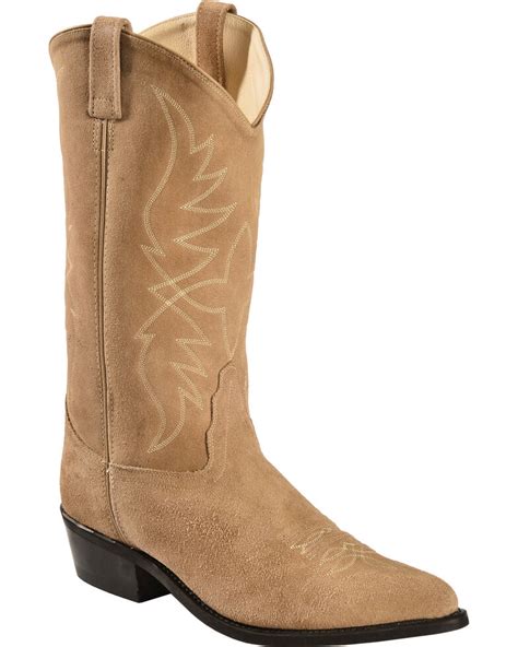 west roughout suede cowboy boots pointed toe country outfitter