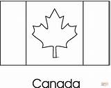 Flag Coloring Canada Pages Color Online sketch template