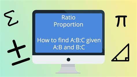 ratio  proportion trick  find abc  ab  bc youtube